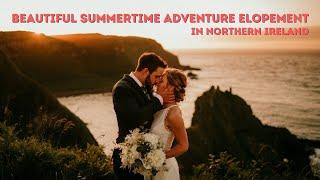 Beautiful summertime adventure elopement in Northern Ireland | Elopement Videographer