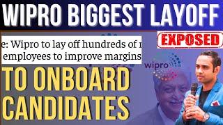 WIPRO Biggest Layoff 2024 | Wipro to Onboard Candidates | Wipro Layoff