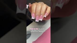 French tip nails  #acrylicnails #nailtech #frenchnails #almondnails #frenchtipnails #whitenails