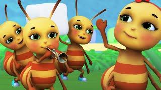 Ants go marching one by one 2 | kids cartoon | Blue Fish Baby Songs & Nursery Rhymes - 4K 2024