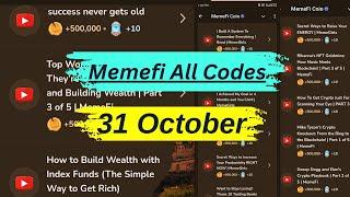 Memefi all video codes | Memefi youtube video code | memefi video code today | memefi video code