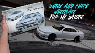 [ MOKIT FUJIMI 1/24 NISSAN SILVIA S14 ]  CHECK WHEELBASE FOR MY WLTOYS [ UNBOX & REVIEW ] HD60FPS