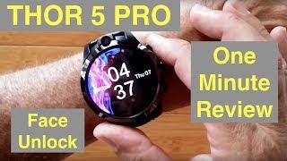 ZEBLAZE THOR 5 PRO Face Unlock Removable Bands Always On Display Smartwatch: One Minute Overview