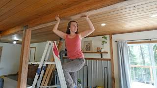 Installing A Massive Beam In Our House! Too Heavy To Lift By Hand...