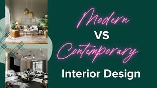 Modern vs Contemporary Interior Design // What You Need to Know