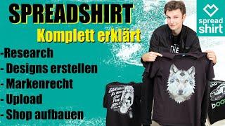 SPREADSHIRT T-Shirt Business 2020 aufbauen Anleitung (Tutorial komplett) + GEWINNSPIEL