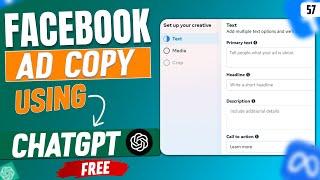 Facebook AD Copy ChatGPT Full Tutorial 2025 | How to make Facebook Ads with AI | #facebookadcopy