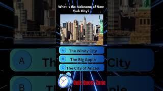 Only genius can answer: Quiz of the Day is:What is the nickname of New York City?  #quiz #amazing
