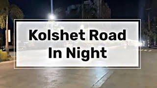 Kolshet road in night I Best upcoming residential projects in kolshet road Thane I Amara ascend