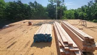 Starting to Frame the Upper Floors in our Off-Grid Homestead Build
