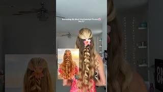 The most aesthetic half up/down hairstyle #hairtutorial #hairstyle #hair #aesthetic #braid