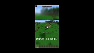 Perfect Circle, No Mod | Minecraft #minecraft #shorts #techiegamer