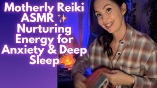 ASMR Reiki for Sleep & Anxiety Relief | Motherly, Nurturing Energy & Crystal Healing