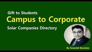 Solar Companies Directory- Empowering Youth