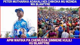 PETER MUTHARIKA WAYATSA MOTO!! TAMVANI ZOMWE WAYANKHULA PA CHE MUSSA - DPP WHISTLE STOPS LIVE TODAY