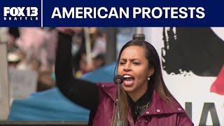 'Hands Off' rallies roar against Trump, Musk | FOX 13 Seattle