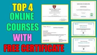 Top 4 Free Online Courses Website in 2020 with FREE CERTIFICATE