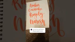 N Is Naresh #handlettering #handwriting #satisfying #lettering #calligraphy #handletteringchallenge