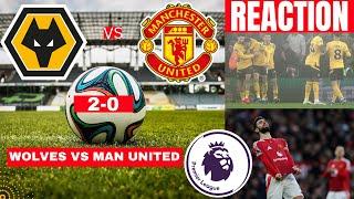 Wolves vs Manchester United 2-0 Live Premier League Football EPL Match Score Commentary Highlights