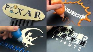 Animation Studios Logos Pancake Art: Nickelodeon, Pixar, DreamWorks and Cartoon Network