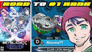 BEYBLADE X XONE RANKED ROAD TO 1ST WITH LEONCLAW 4