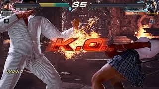 Tekken 7 Kiryu Kazuma vs School Girl Raven