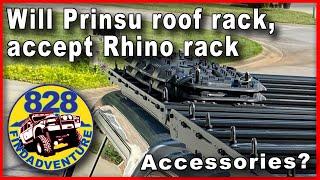 Prinsu Design Studios rack with Rhino rack accessories, T-Nuts?