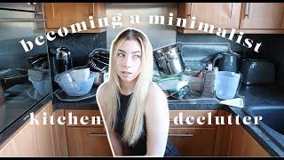 declutter the kitchen with me | becoming a minimalist ep 5