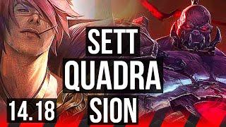 SETT vs SION (TOP) | Quadra, 67% winrate, 50k DMG | EUW Master | 14.18