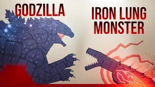 Godzilla vs Iron Lung Monster in The Blood Sea - People Playground 1.25