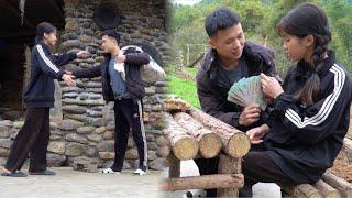 Huan returned with $100 in earnings. daily life