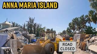 After Hurricane Milton Driving Through Anna Maria Island Florida