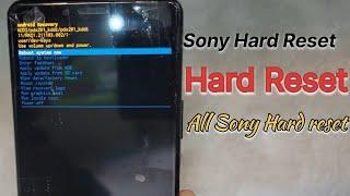 How To Hard Reset Sony Mobile || Sony Xperia Hard Reset 