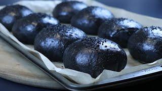 Black burger bun recipe [The Burger King Black Burger with cuttlefish / squid ink]