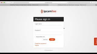 Live streaming from IP camera using IPCamLive Camera Streaming Application (updated version)