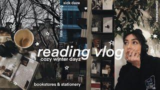 reading vlog ︎ snow, bookstores, romantasies, reading journal ︎ no.006