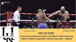 FIST OF FURY Tyson Fury vs Oleksandr Usyk 2 LIVE RESULT: Main event ring walks on NOW  – updates