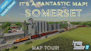 FS22 “SOMERSET” NEW TO CONSOLE! MOD MAP TOUR! | Farming Simulator 22 (Review) PS5.