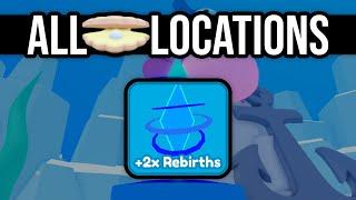 How to get Aqua Amulet in Rebirth Champions X - All 8 Pearl Locations (Roblox)