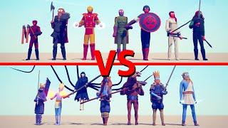 MARVEL Team vs OVERPOWERED Team - Totally Accurate Battle Simulator TABS