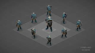 Knight mace grade 2 -  Isometric PixelArt 2D