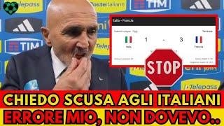 SPALLETTI CONFESSIONE SHOCK POST ITALIA FRANCIA 1-3: "Chiedo scusa agli italiani, non dovevo sch.."