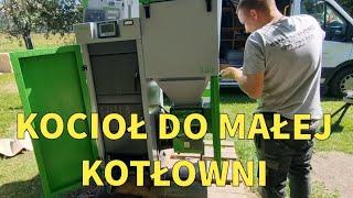 MALA KOTŁOWNIA,  SAS BIO COMPACT PLUS 12 kW, TERMOJET SPRZEGŁO HYDRAULICZNE