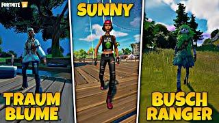 Unterhalte dich mit Sunny, Abstrakt, Traumblume, Riot oder Buschranger | Herausforderung | Fortnite