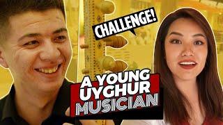Challenge a young Uyghur music talent to play all traditional instruments in Hami, Xinjiang