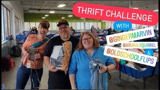 Three Way THRIFT CHALLENGE! Old School Flips, A Rural Squirrel & Ginger Marvin at the Denver Bins