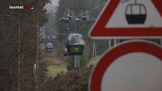 Letzte Bergfahrt in ungwisse Zukunft - Liftbetrieb am Kasberg in Grünau im Almtal vorerst beendet