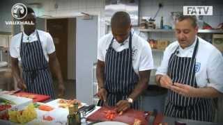 Masterchefs: Welbeck and Johnson get a cooking masterclass with the England chef