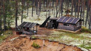 Пеше-водный поход с рыбалкой. Часть 4. Лесная изба. Хариус на спиннинг. Один в тайге. Сплав по реке