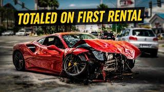 Brand New Ferrari F8 Tributo DESTROYED on First Rental